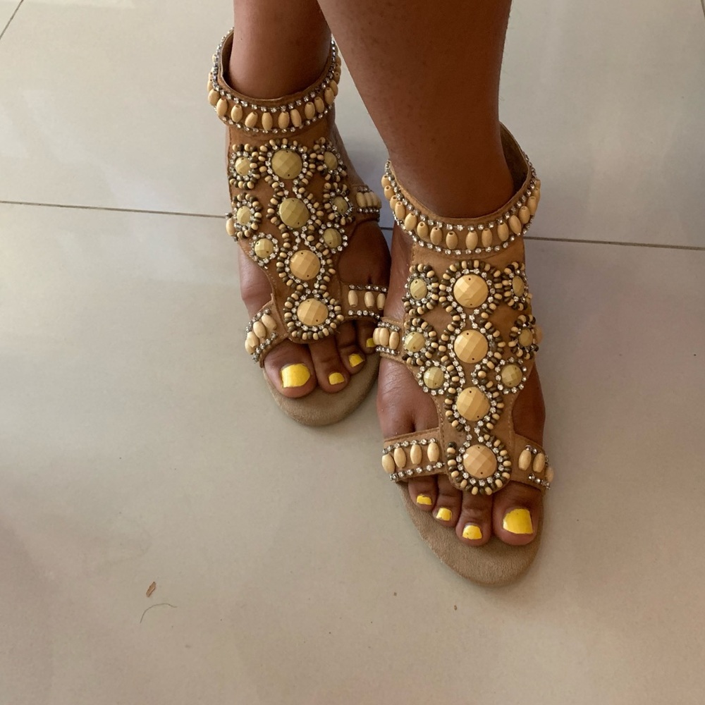 Bejeweled Sandals